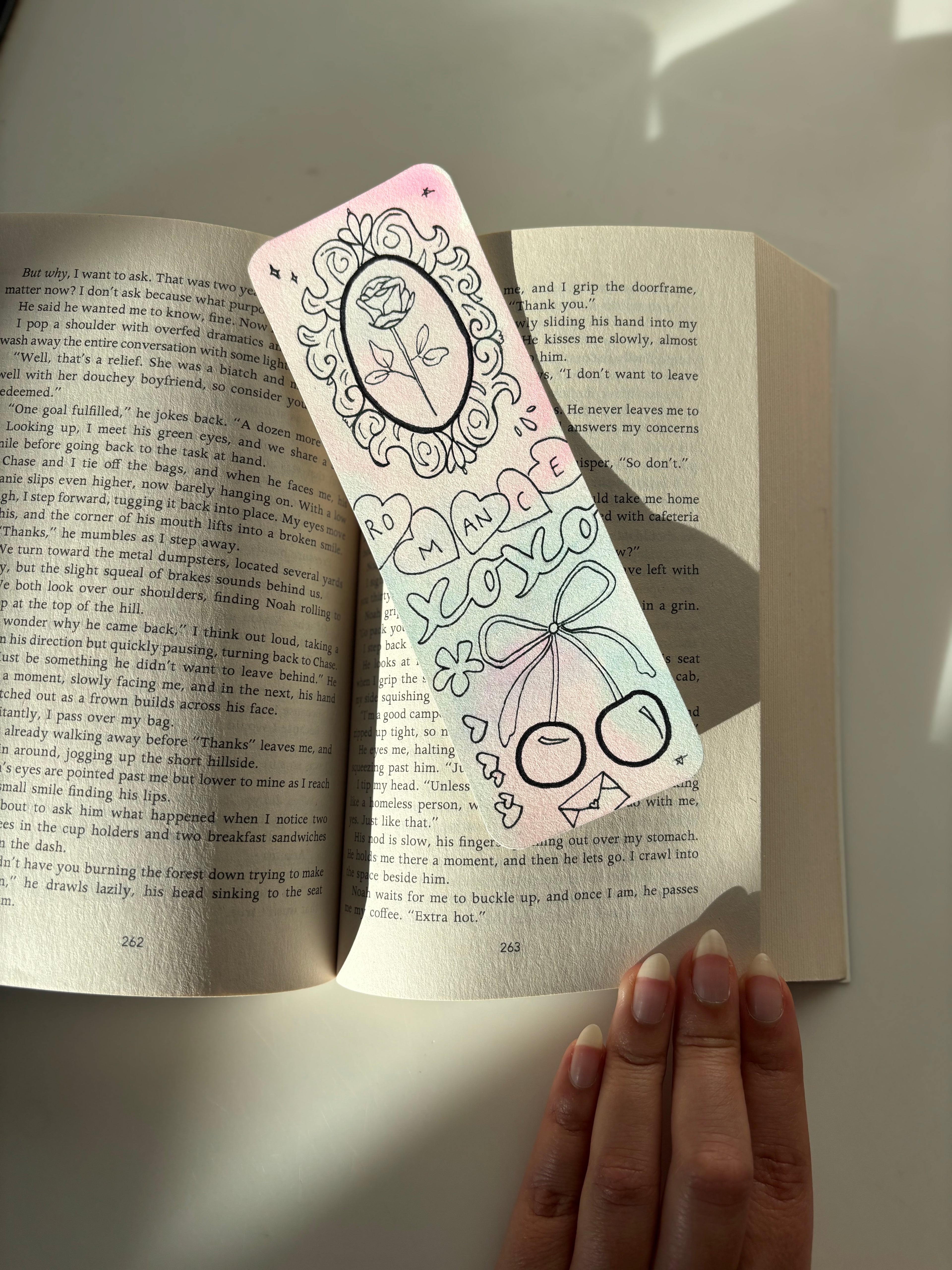 Romance bookmark